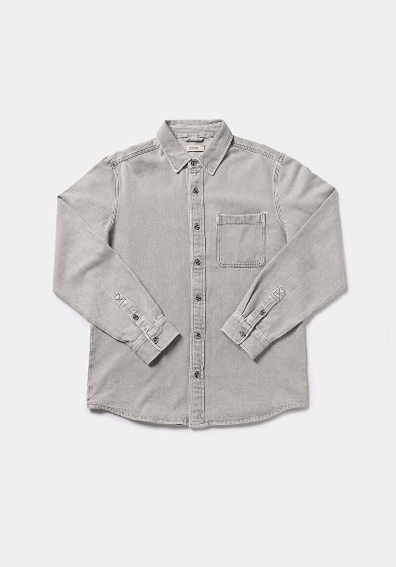 Imagine a Camasa Cu Maneca Lunga De Barbati  Regular Fit  Cl1079647