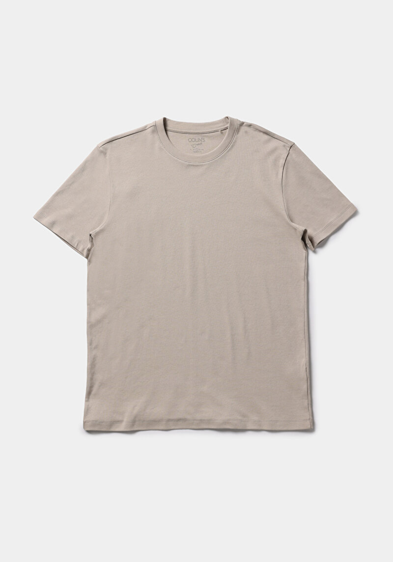 Imagine a Tricou Cu Maneca Scurta De Barbati Alb Regular Fit  Cl1080108