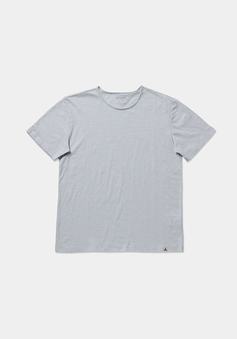 Imagine a Tricou Cu Maneca Scurta De Barbati Albastru Regular Fit  Cl1058580