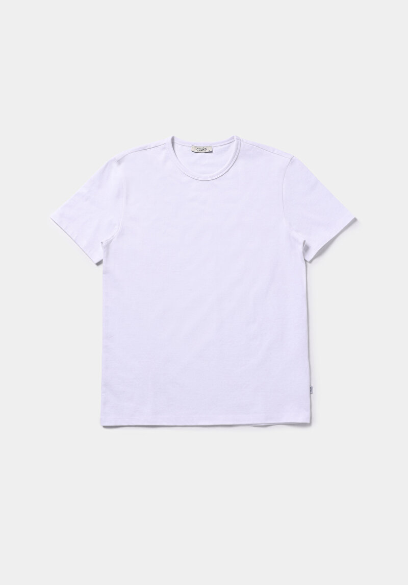 Imagine a Tricou Cu Maneca Scurta De Barbati Alb Regular Fit  Cl1080060