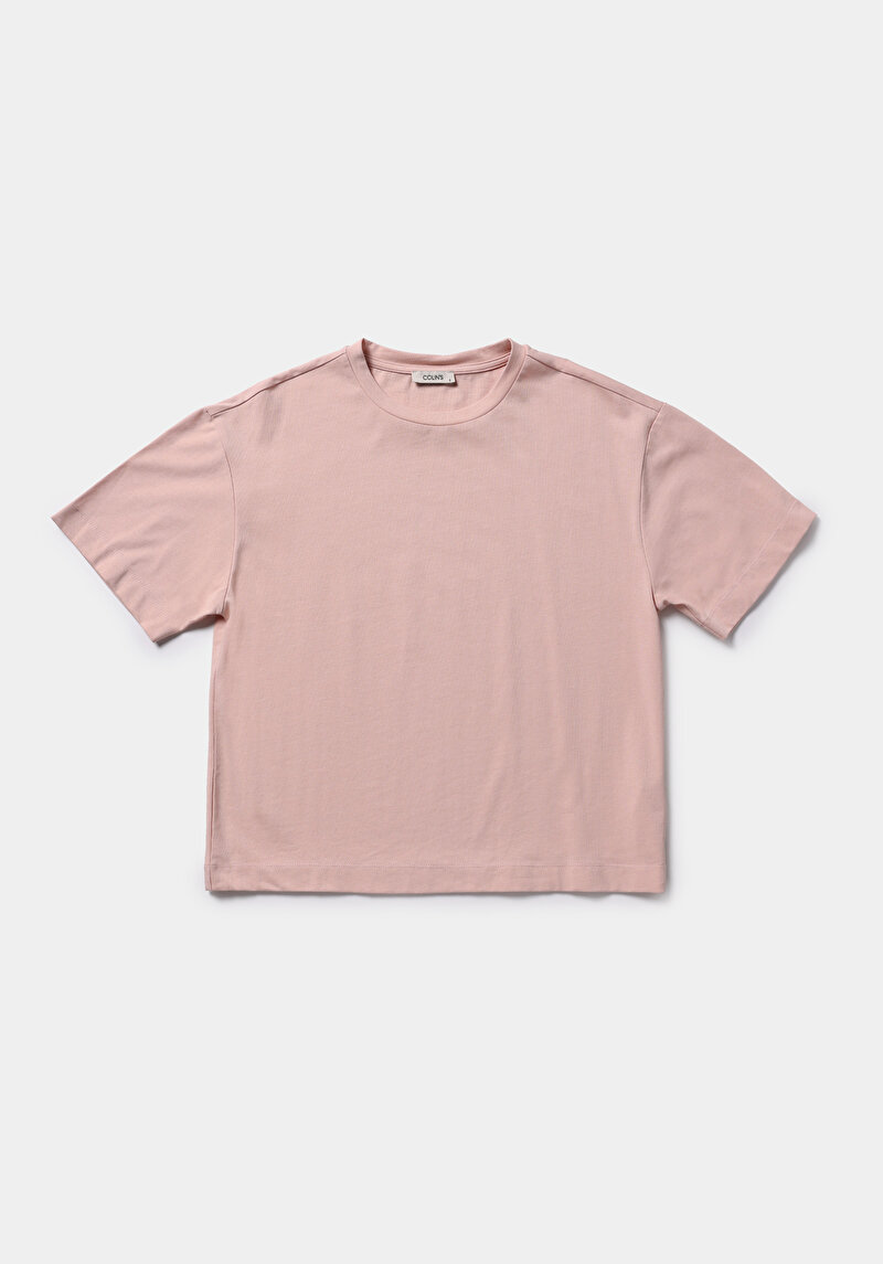 Imagine a Tricou Cu Maneca Scurta De Dama Roz Boyfriend Fit  Cl1080058