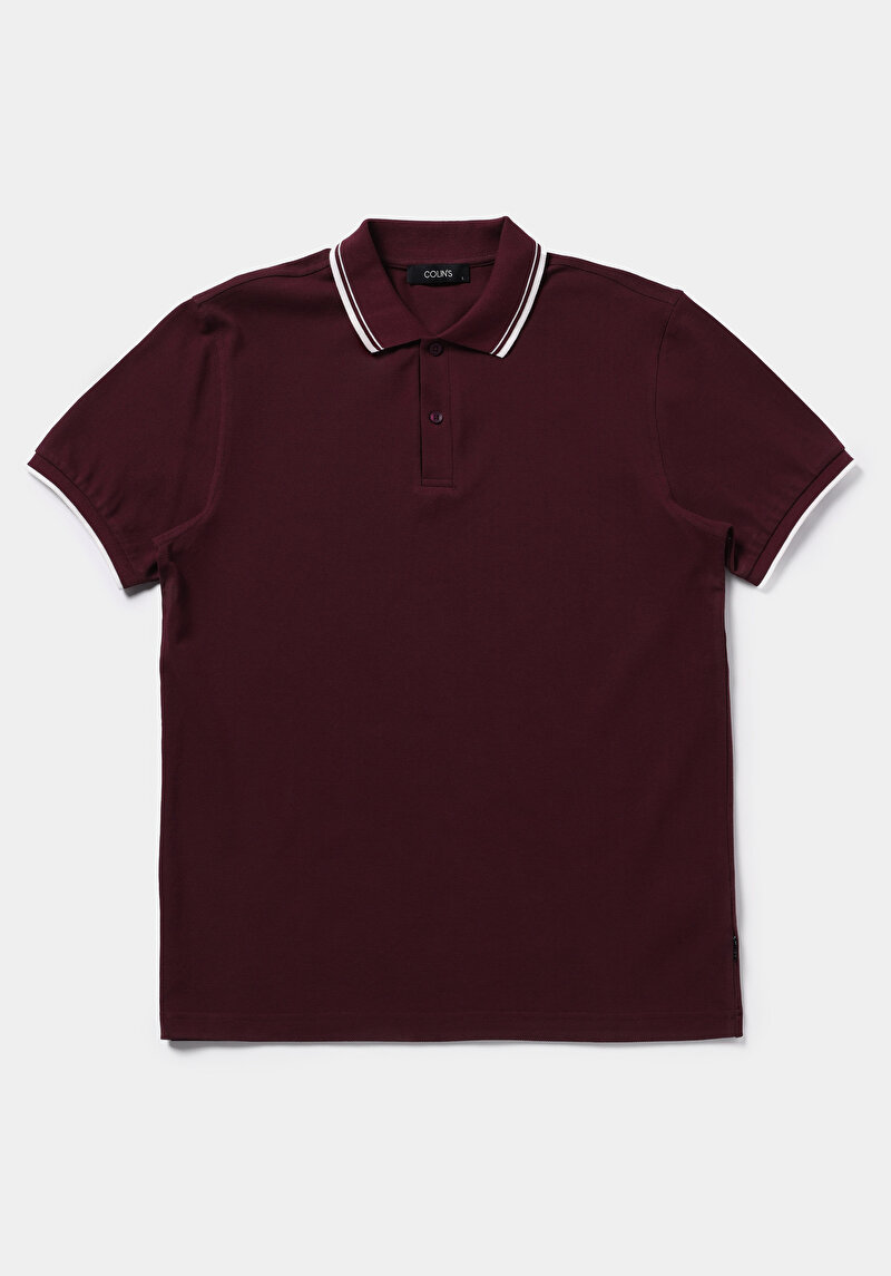 Afișați detalii pentru Tricou Polo Cu Maneca Scurta De Barbati Mov Regular Fit  Cl1080027
