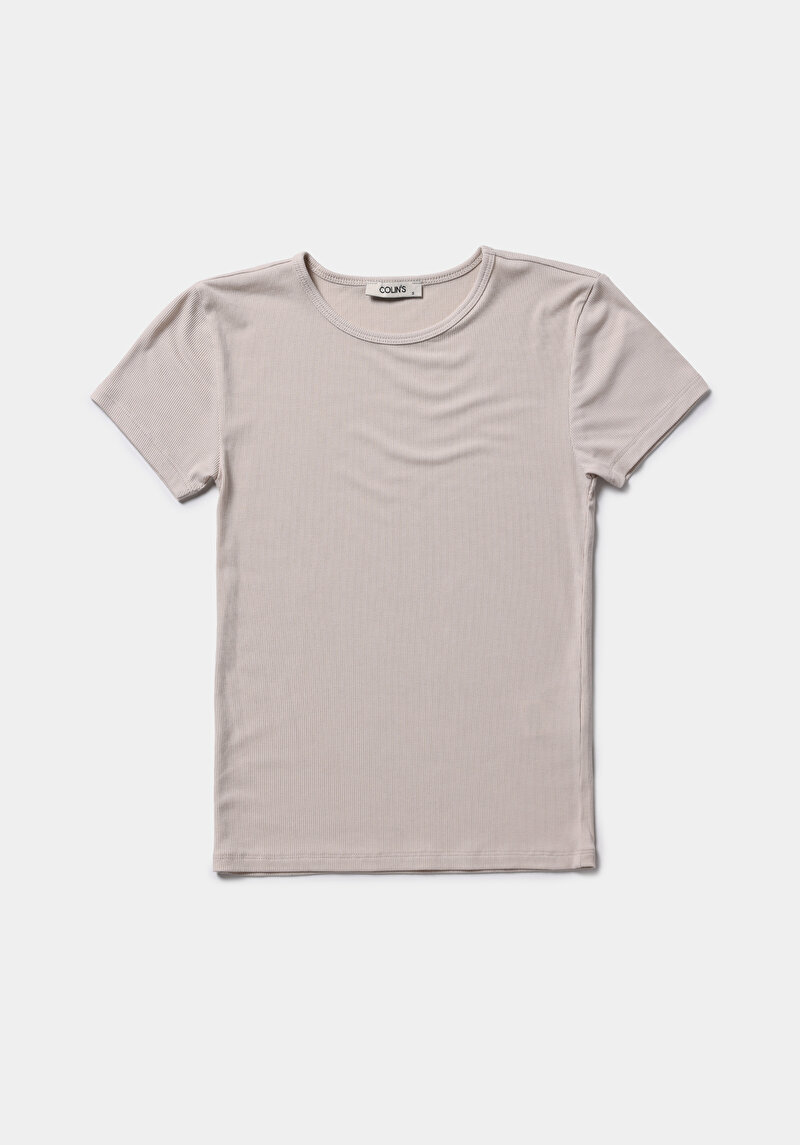 Afișați detalii pentru Tricou Cu Maneca Scurta De Dama Alb Slim Fit  Cl1068560