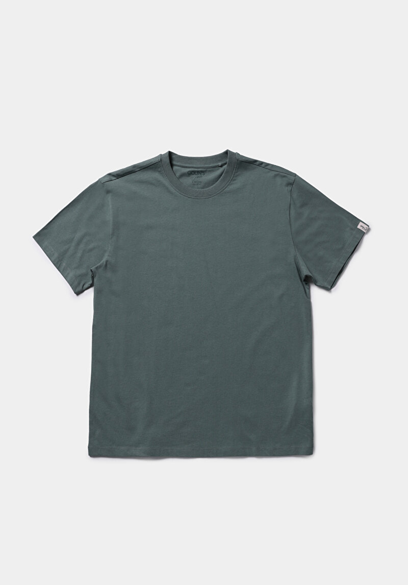 Afișați detalii pentru Tricou Cu Maneca Scurta De Barbati Verde Comfort Fit  Cl1073965