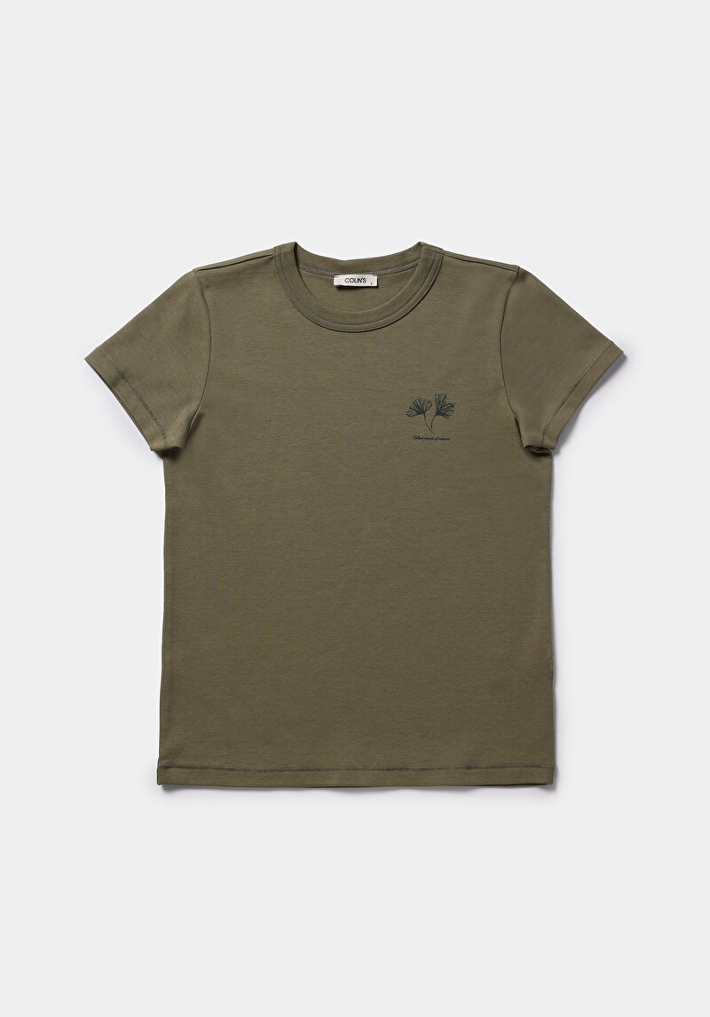 Afișați detalii pentru Tricou Cu Maneca Scurta De Dama Verde Slim Fit  Cl1079772