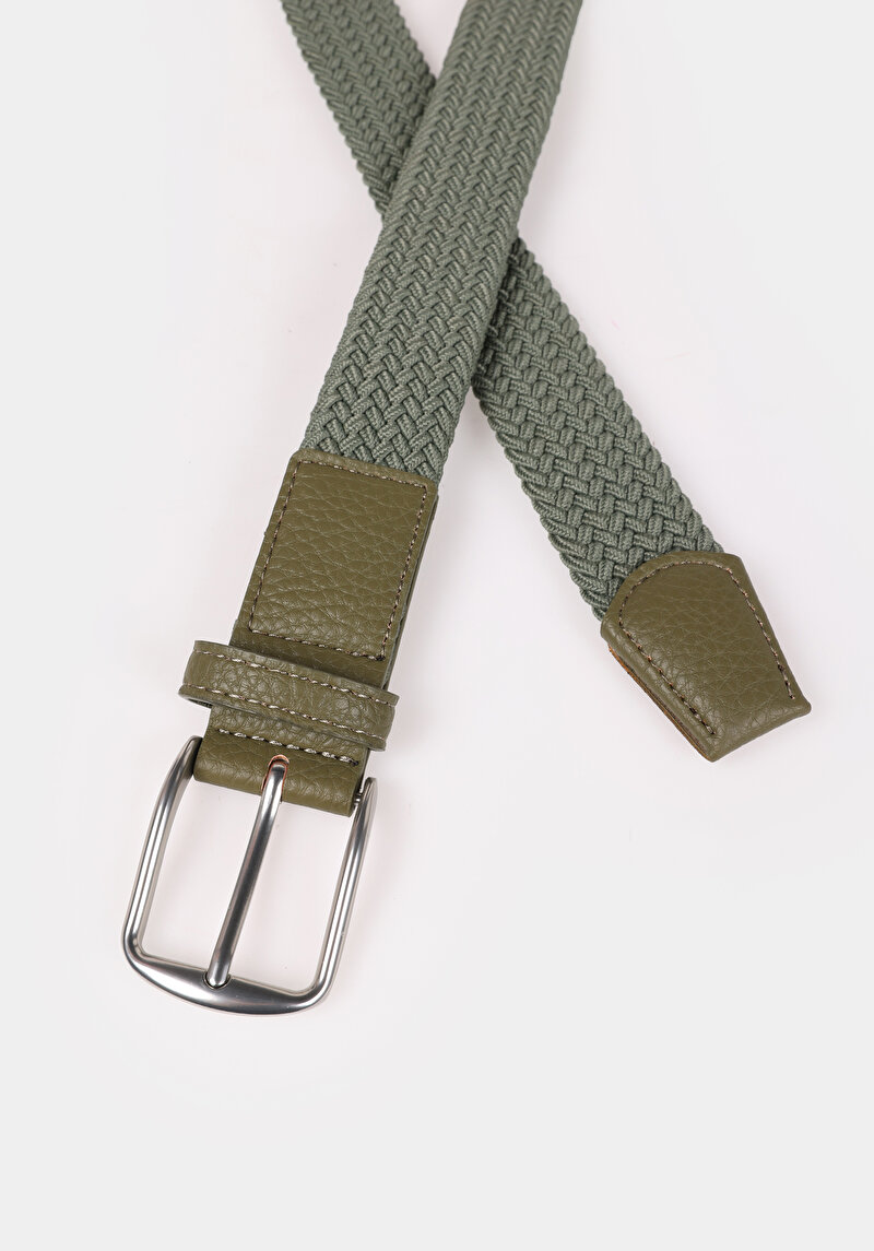 Afișați detalii pentru Curea De Barbati Kaki Modern Fit  Cl1073791