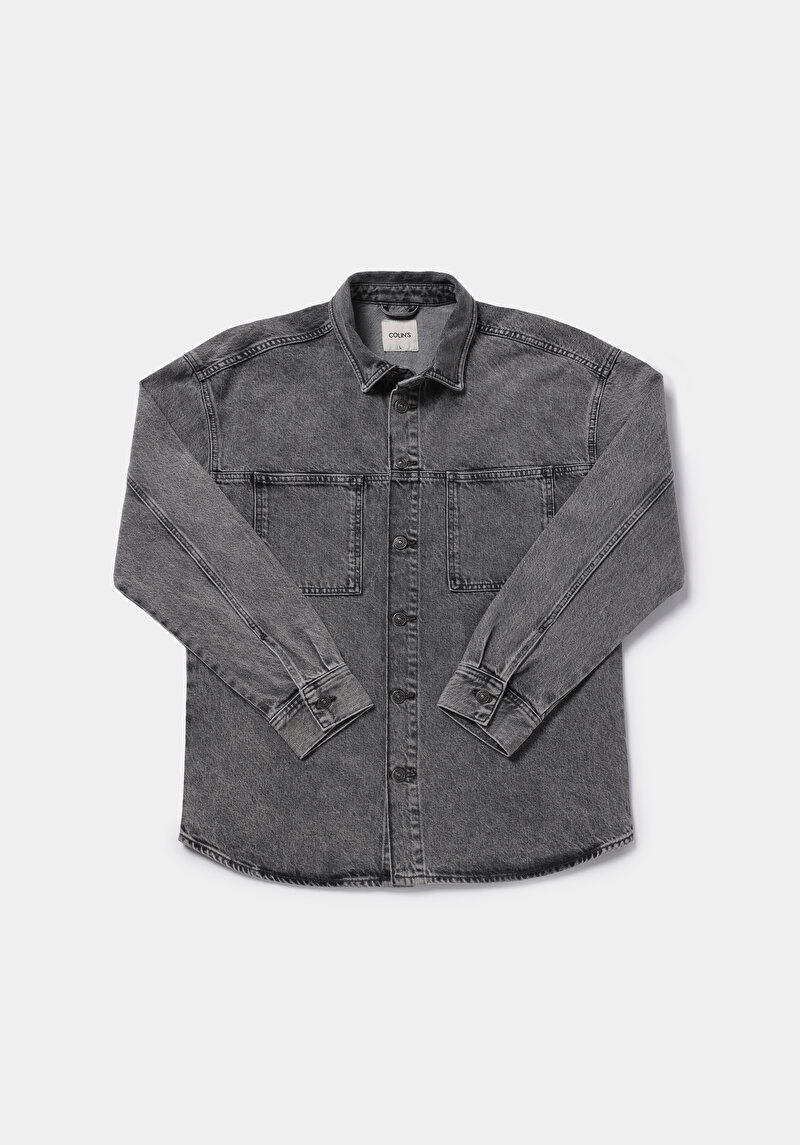 Afișați detalii pentru Jachetă De Barbati Antracit Oversize Fit  Cl1078420