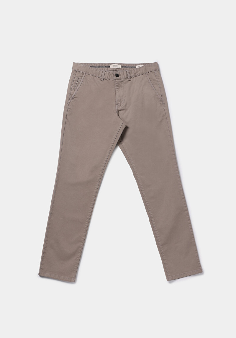 Afișați detalii pentru Pantaloni De Barbati Bej Slim Fit  Cl1049749