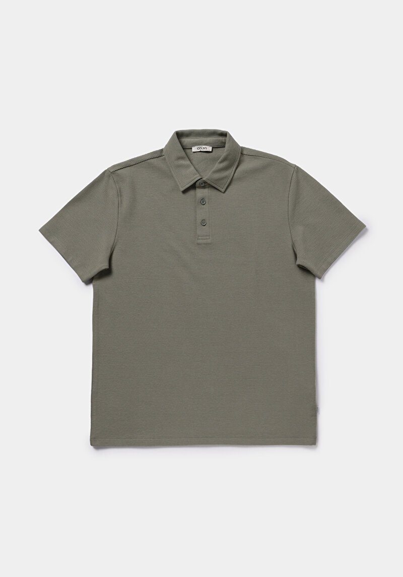 Imagine a Tricou Polo Cu Maneca Scurta De Barbati Verde Regular Fit  Cl1077763