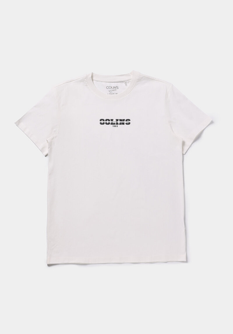 Afișați detalii pentru Tricou Cu Maneca Scurta De Barbati Alb Regular Fit  Cl1079724