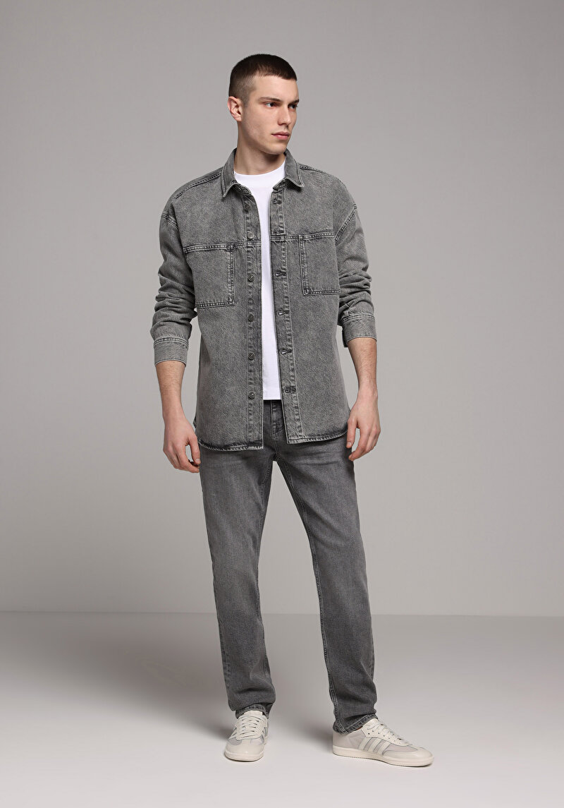 Afișați detalii pentru Jachetă De Barbati Antracit Oversize Fit  Cl1078420