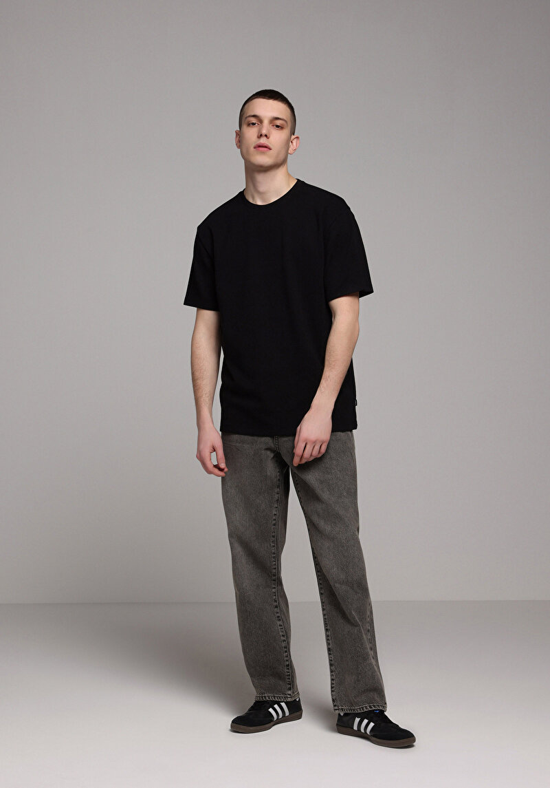 Imagine a Tricou Cu Maneca Scurta De Barbati Negru Comfort Fit Cl1074706