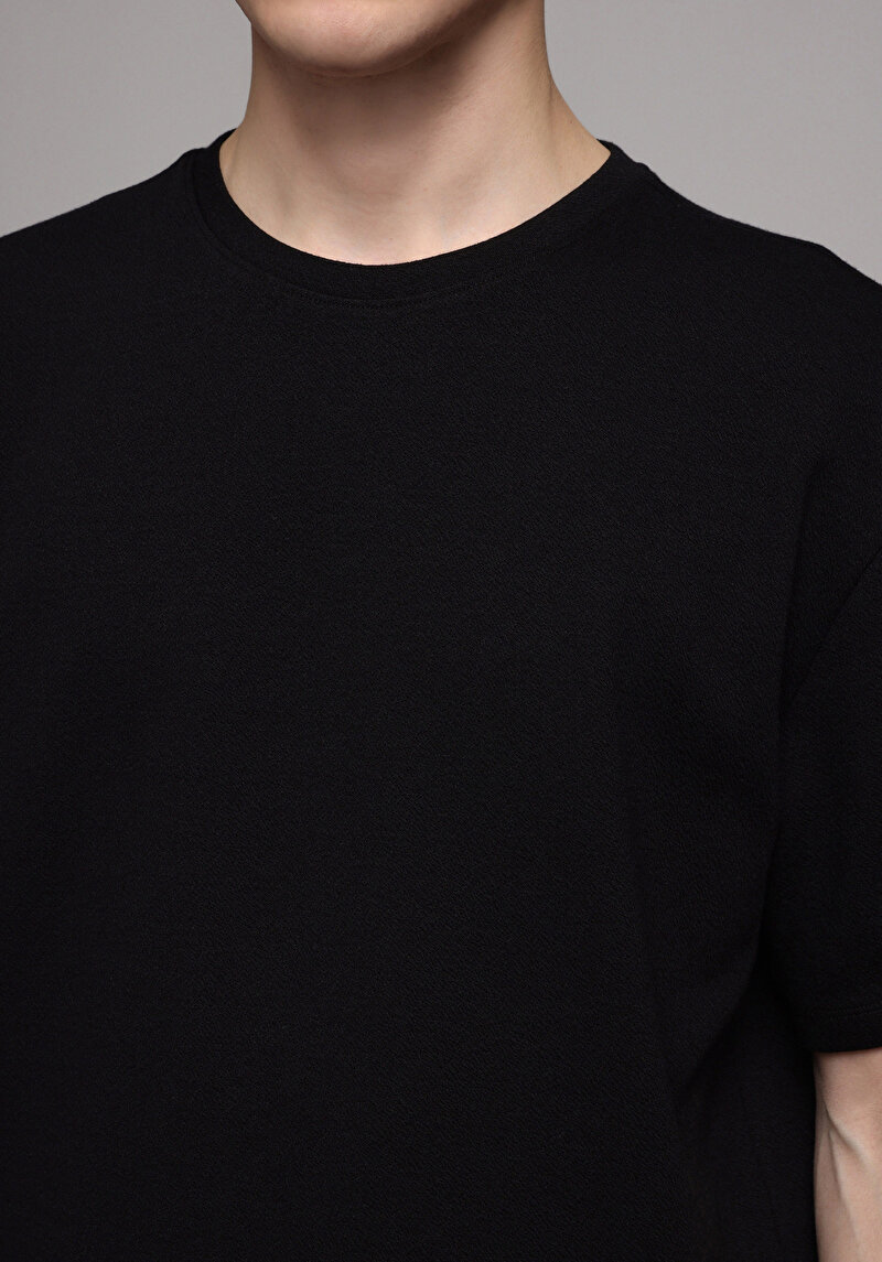 Imagine a Tricou Cu Maneca Scurta De Barbati Negru Comfort Fit Cl1074706