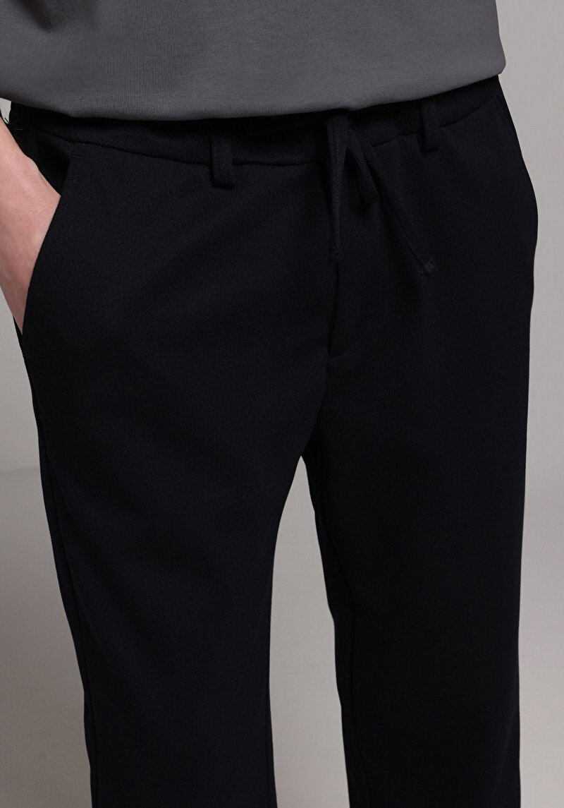 Afișați detalii pentru Pantaloni De Barbati Albastru Marin Regular Fit  Cl1079345