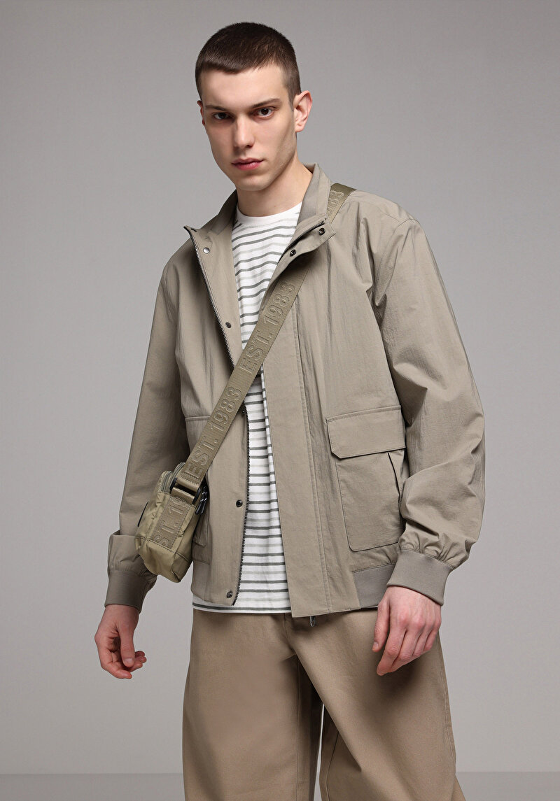 Imagine a Jacheta De Barbati Bej Regular Fit  Cl1078868