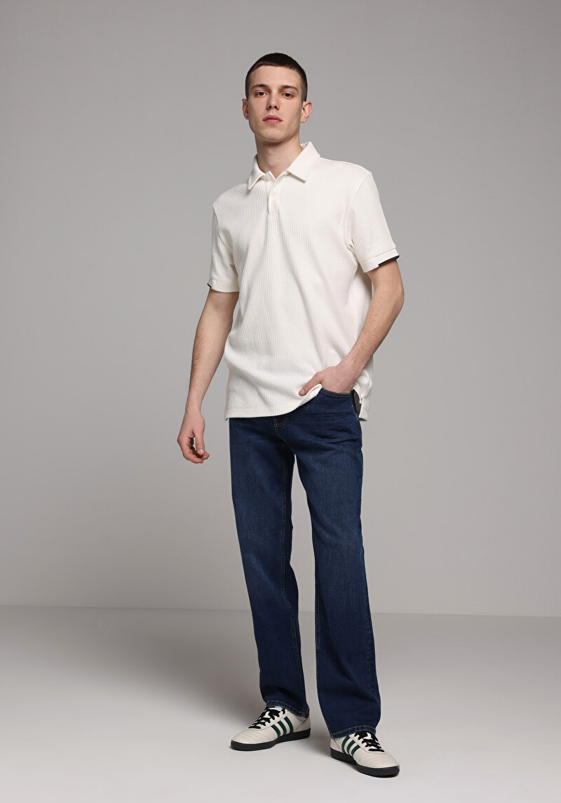 Imagine a Tricou Polo Cu Maneca Scurta De Barbati Alb Regular Fit Cl1079903