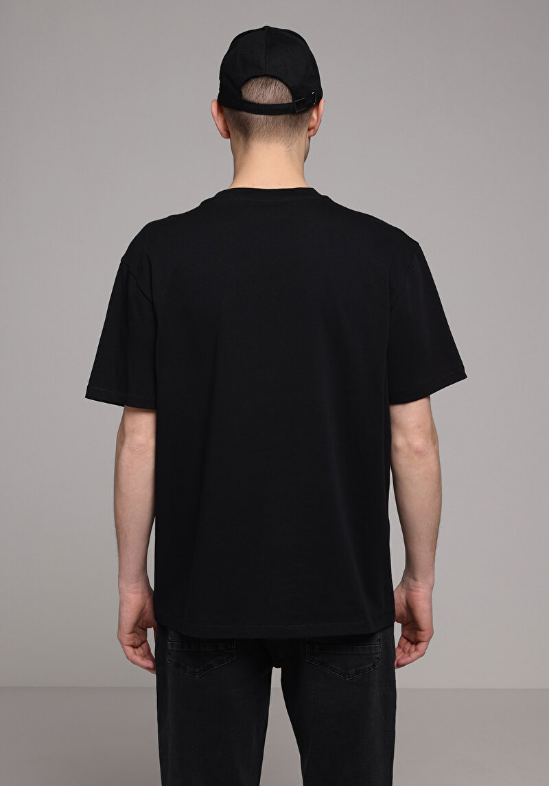 Imagine a Tricou Cu Maneca Scurta De Barbati Antracit Oversize Fit Cl1079291