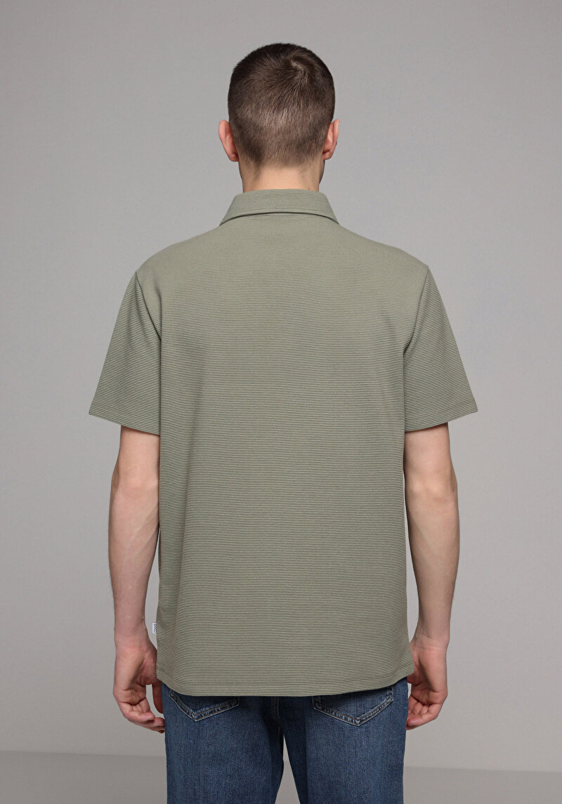 Imagine a Tricou Polo Cu Maneca Scurta De Barbati Verde Regular Fit  Cl1077763