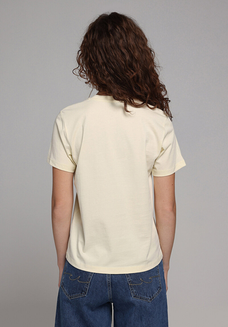 Afișați detalii pentru Tricou Cu Maneca Scurta De Dama Galben Regular Fit  Cl1078894