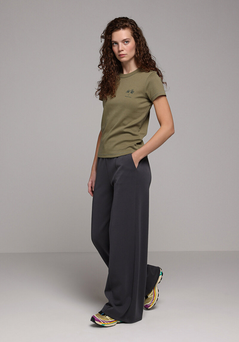 Afișați detalii pentru Tricou Cu Maneca Scurta De Dama Verde Slim Fit  Cl1079772