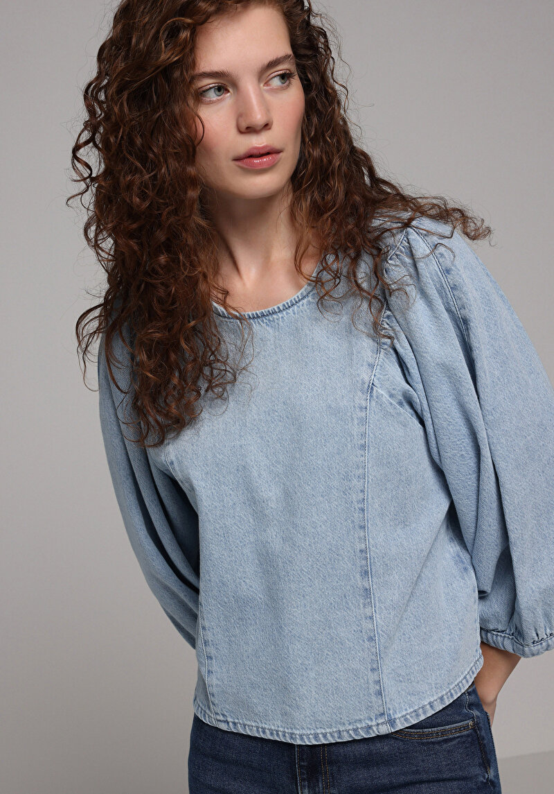 Imagine a Bluza Cu Maneca Lunga De Dama Regular Fit Cl1079815