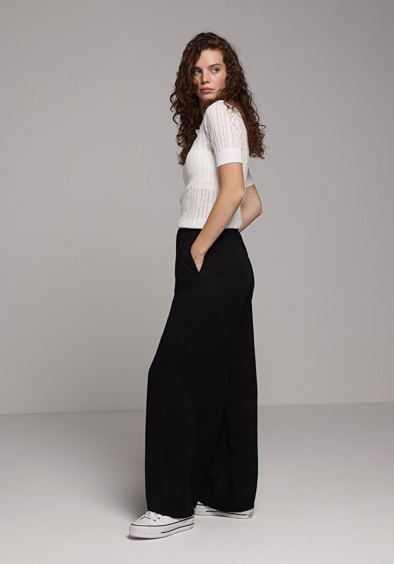 Imagine a Pulover Cu Mâneci Scurte De Dama Ecru Slim Fit Cl1077499