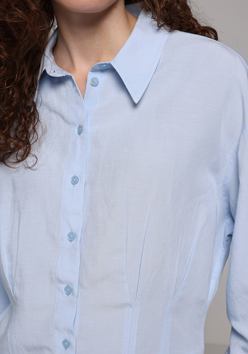 Afișați detalii pentru Bluza Cu Maneca Lunga De Dama Albastru Fashion Fit  Cl1077707