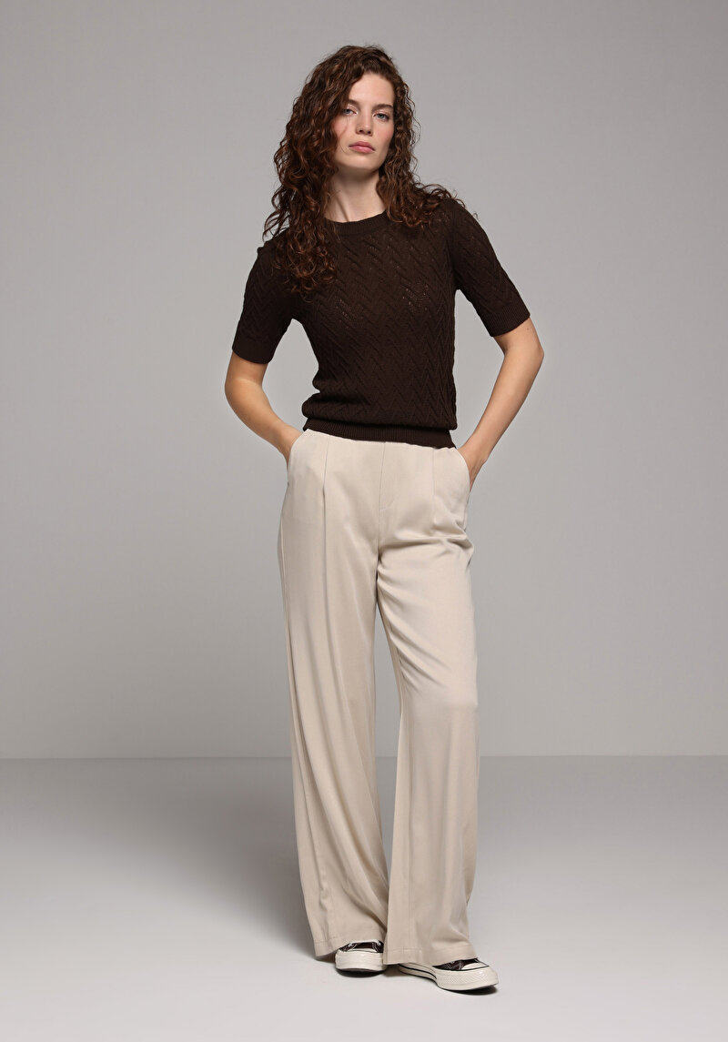 Imagine a Pulover Cu Mâneci Scurte De Dama Maro Slim Fit Cl1078748