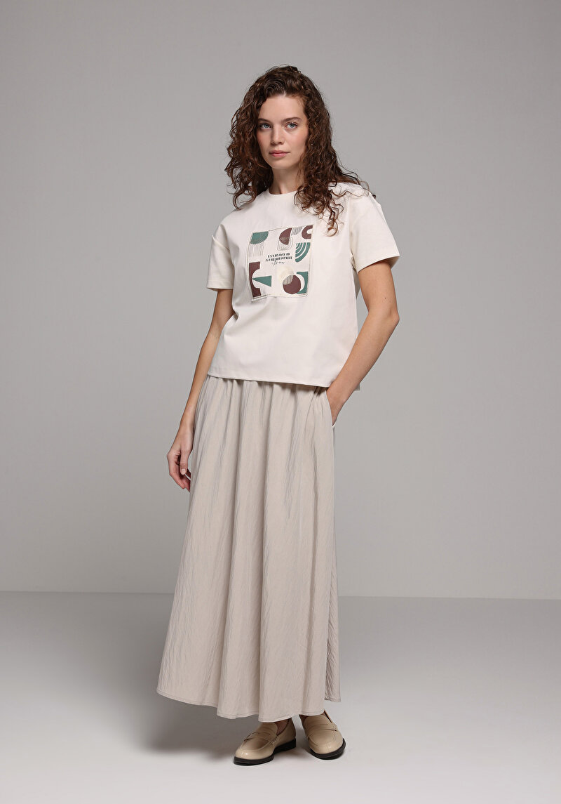 Imagine a Fusta De Dama Alb   Cl1078914