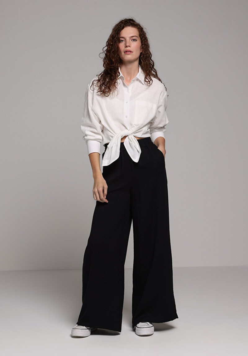 Imagine a Pantaloni De Dama Negru Regular Fit  Cl1079430