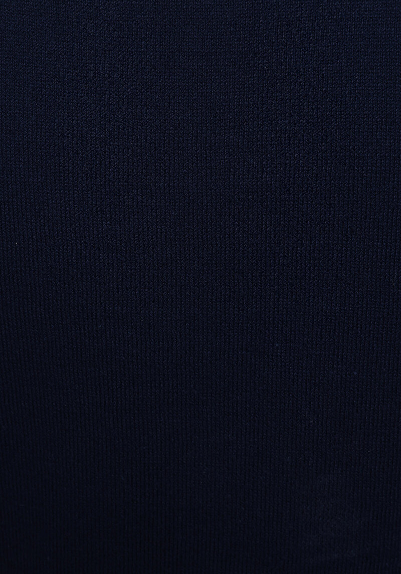 Afișați detalii pentru Pulover Cu Mâneci Scurte De Dama Albastru Marin Slim Fit  Cl1080473