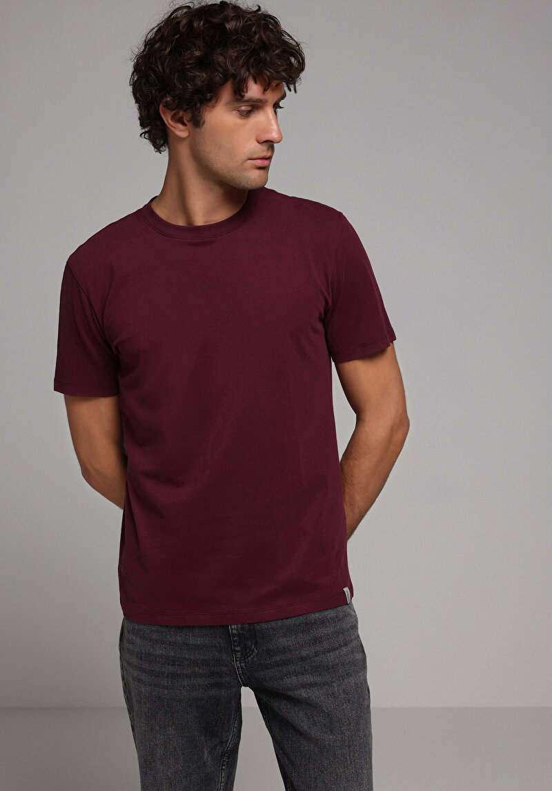 Imagine a Tricou Cu Maneca Scurta De Barbati Mov Regular Fit  Cl1073961