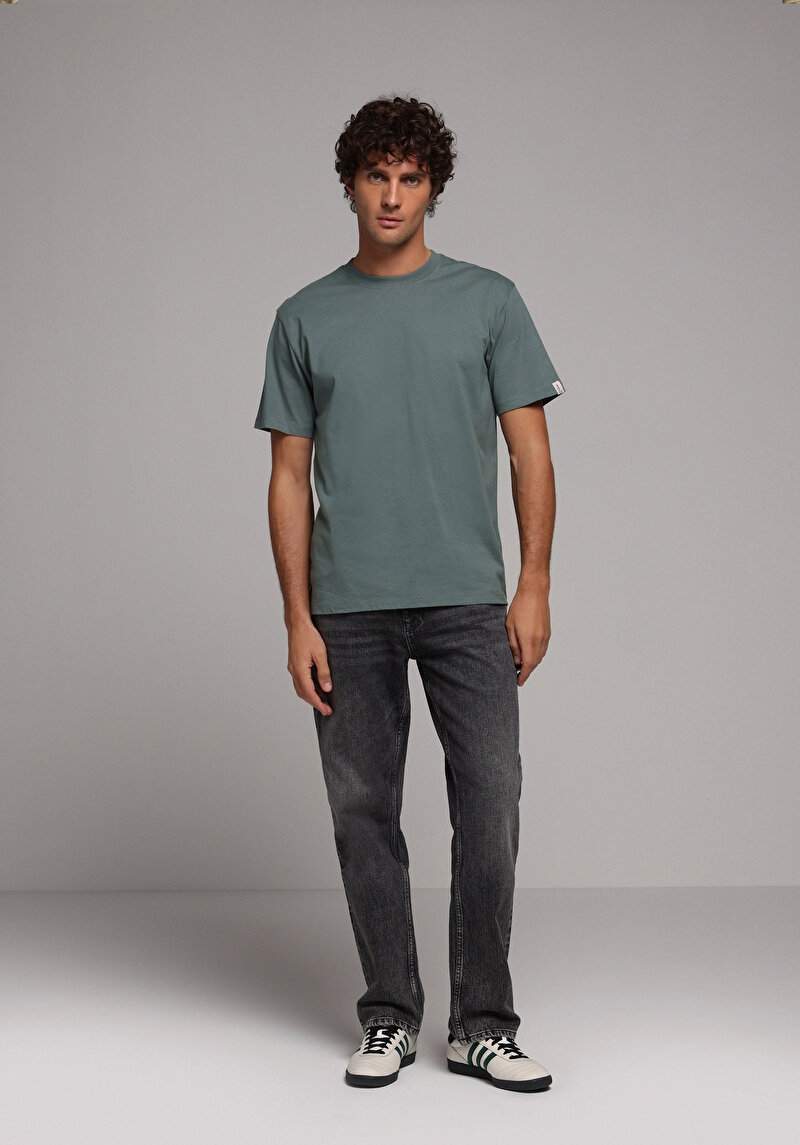 Afișați detalii pentru Tricou Cu Maneca Scurta De Barbati Verde Comfort Fit  Cl1073965