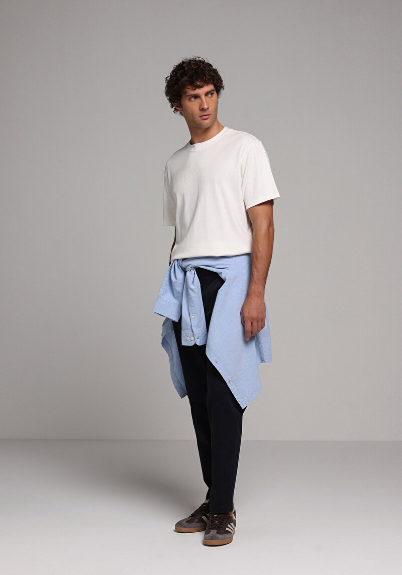 Imagine a Tricou Cu Maneca Scurta De Barbati Alb Comfort Fit Cl1079721