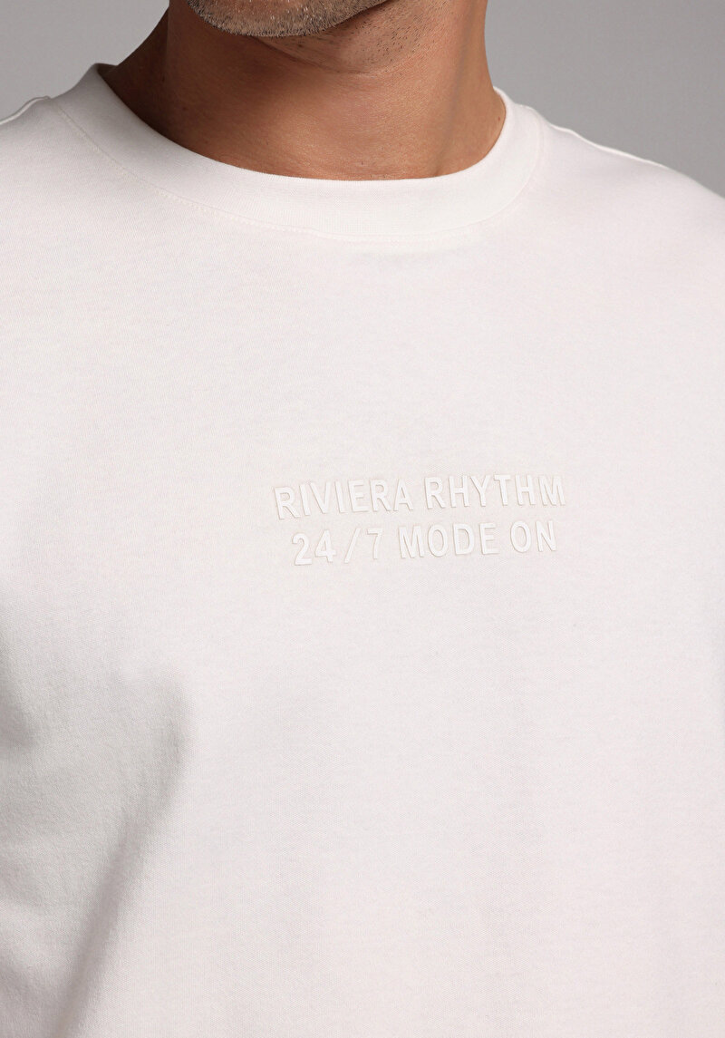 Imagine a Tricou Cu Maneca Scurta De Barbati Alb Comfort Fit Cl1079721