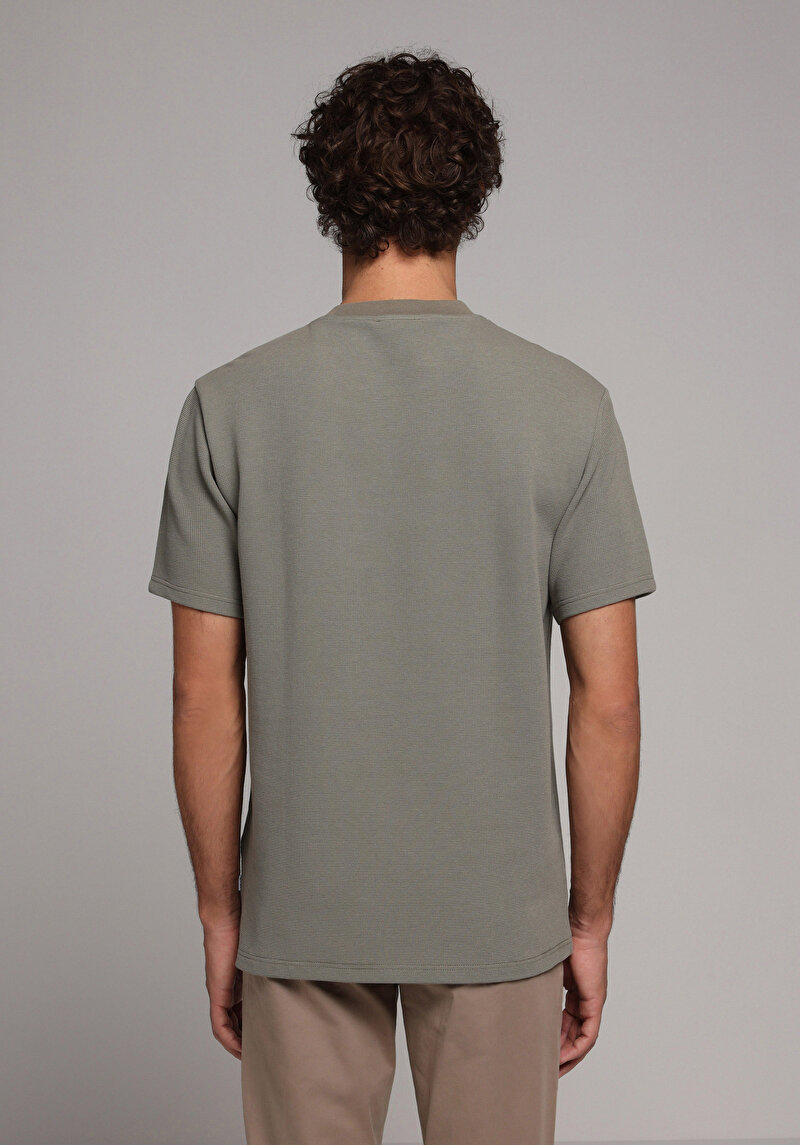 Imagine a Tricou Cu Maneca Scurta De Barbati Verde Comfort Fit Cl1078521