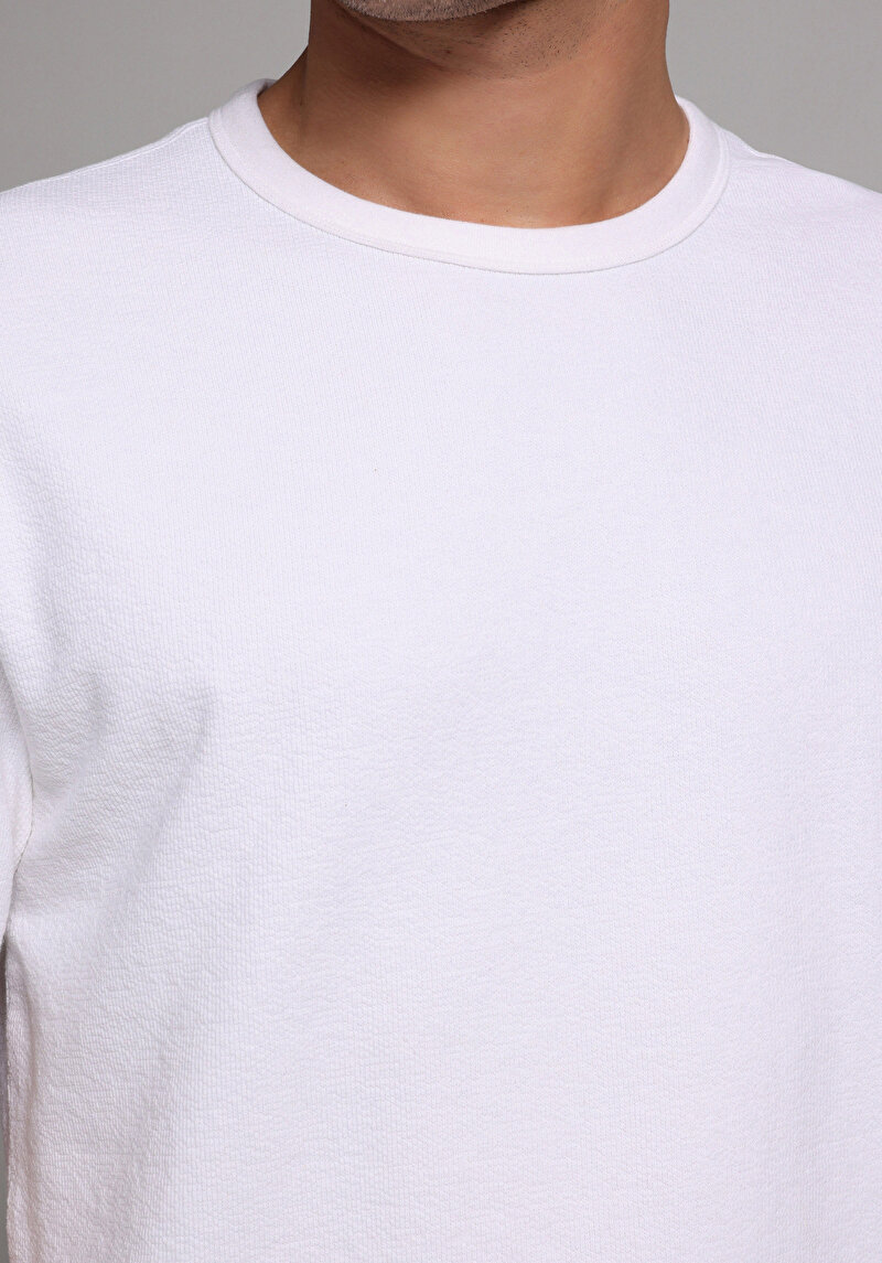 Imagine a Tricou Cu Maneca Scurta De Barbati Alb Comfort Fit Cl1078587