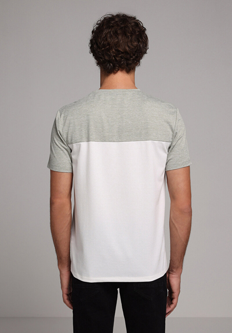 Afișați detalii pentru Tricou Cu Maneca Scurta De Barbati Verde Regular Fit  Cl1079953