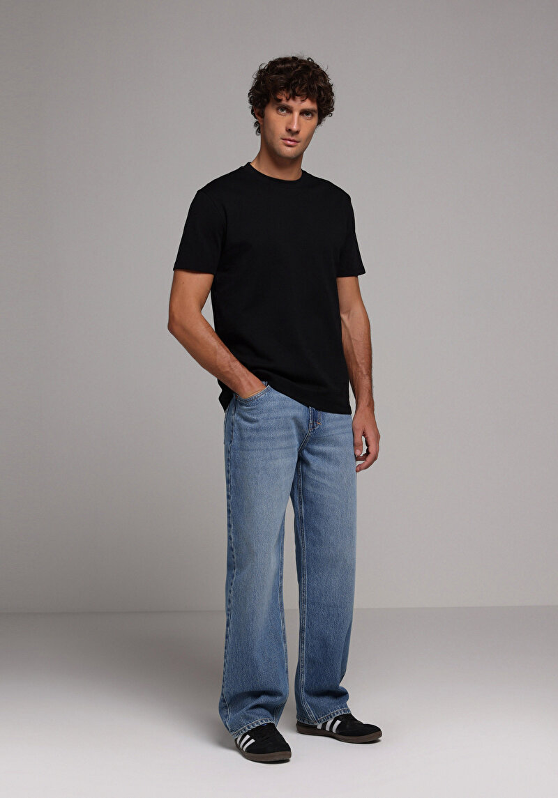 Imagine a Tricou Cu Maneca Scurta De Barbati Negru Regular Fit Cl1080108