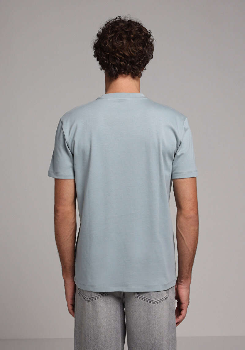 Imagine a Tricou Cu Maneca Scurta De Barbati Verde Regular Fit Cl1080108