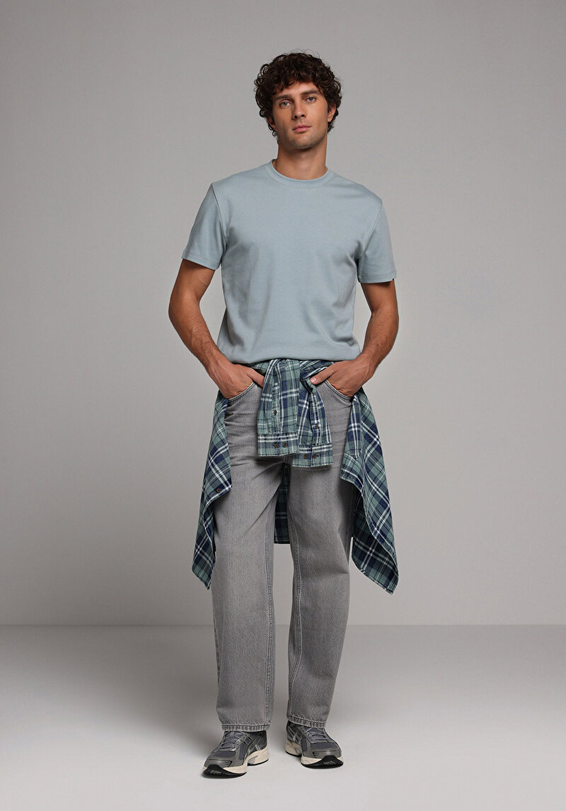 Imagine a Tricou Cu Maneca Scurta De Barbati Verde Regular Fit Cl1080108