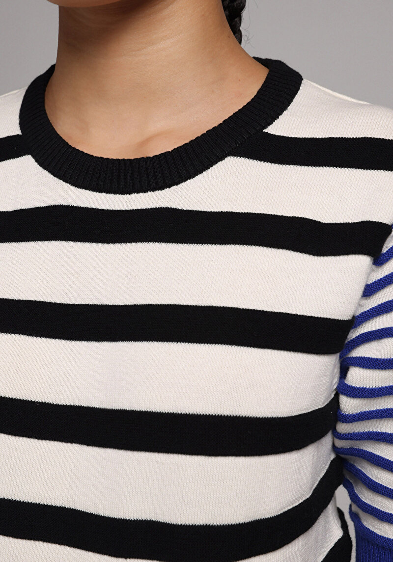 Imagine a Pulover Cu Mâneci Scurte De Dama Multicolor Regular Fit Cl1079168