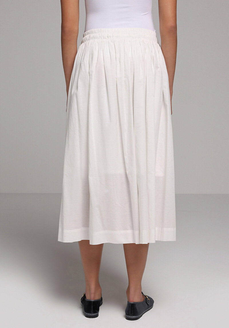 Imagine a Fusta De Dama Alb Midi Cl1079186