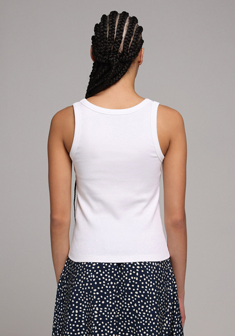 Afișați detalii pentru Maiou De Dama Alb Slim Fit  Cl1078619