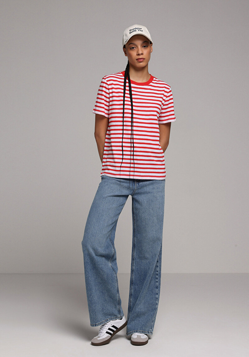 Imagine a Tricou Cu Maneca Scurta De Dama Roşu Regular Fit Cl1079954