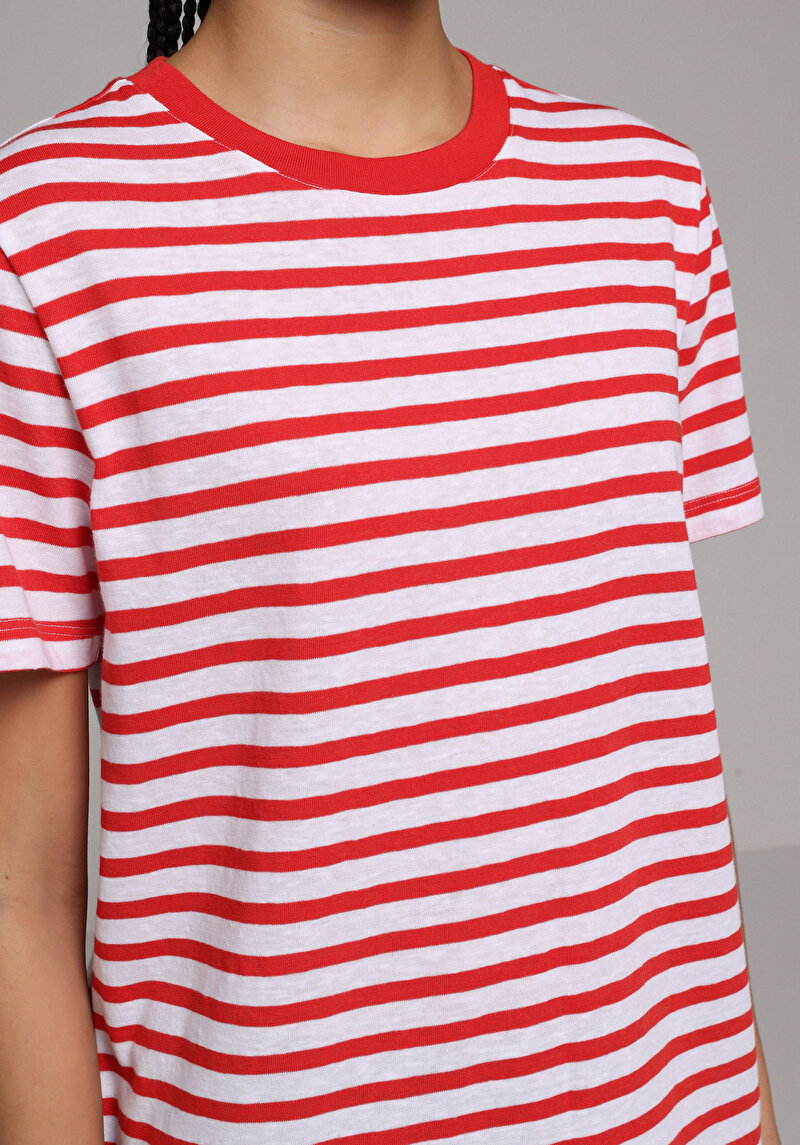 Imagine a Tricou Cu Maneca Scurta De Dama Roşu Regular Fit Cl1079954