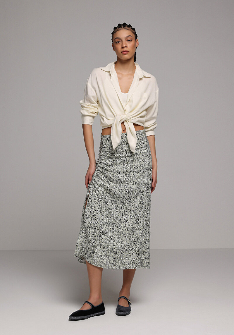 Imagine a Fusta De Dama Verde Midi  Cl1078293