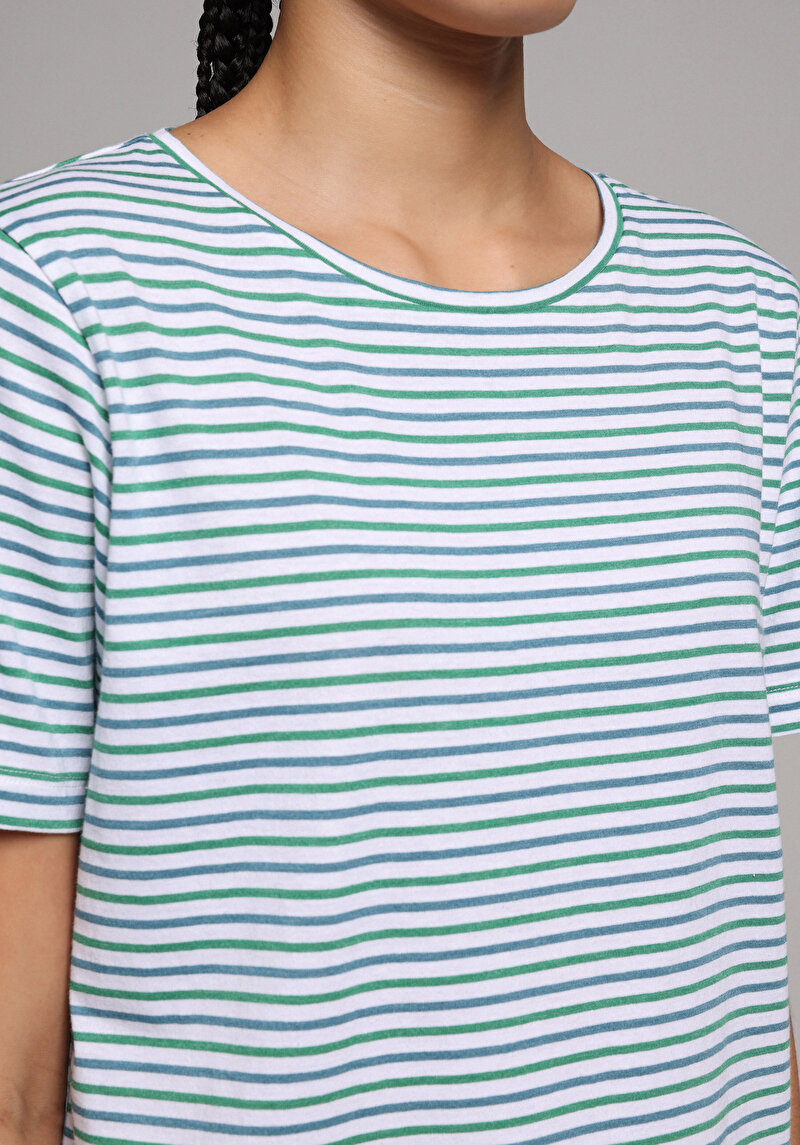 Imagine a Tricou Cu Maneca Scurta De Dama Verde Regular Fit Cl1078307