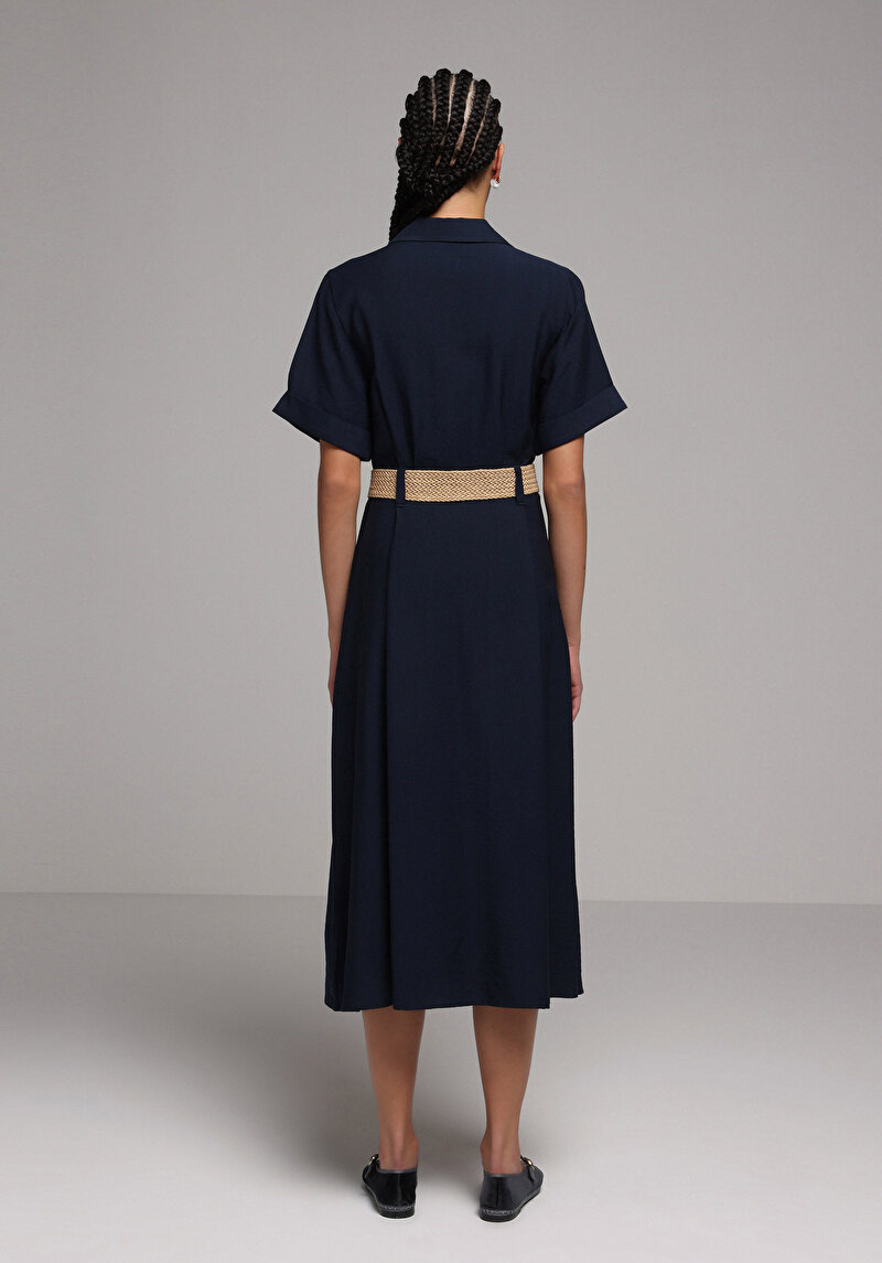 Imagine a Rochie De Dama Albastru Marin Regular Fit Cl1078702