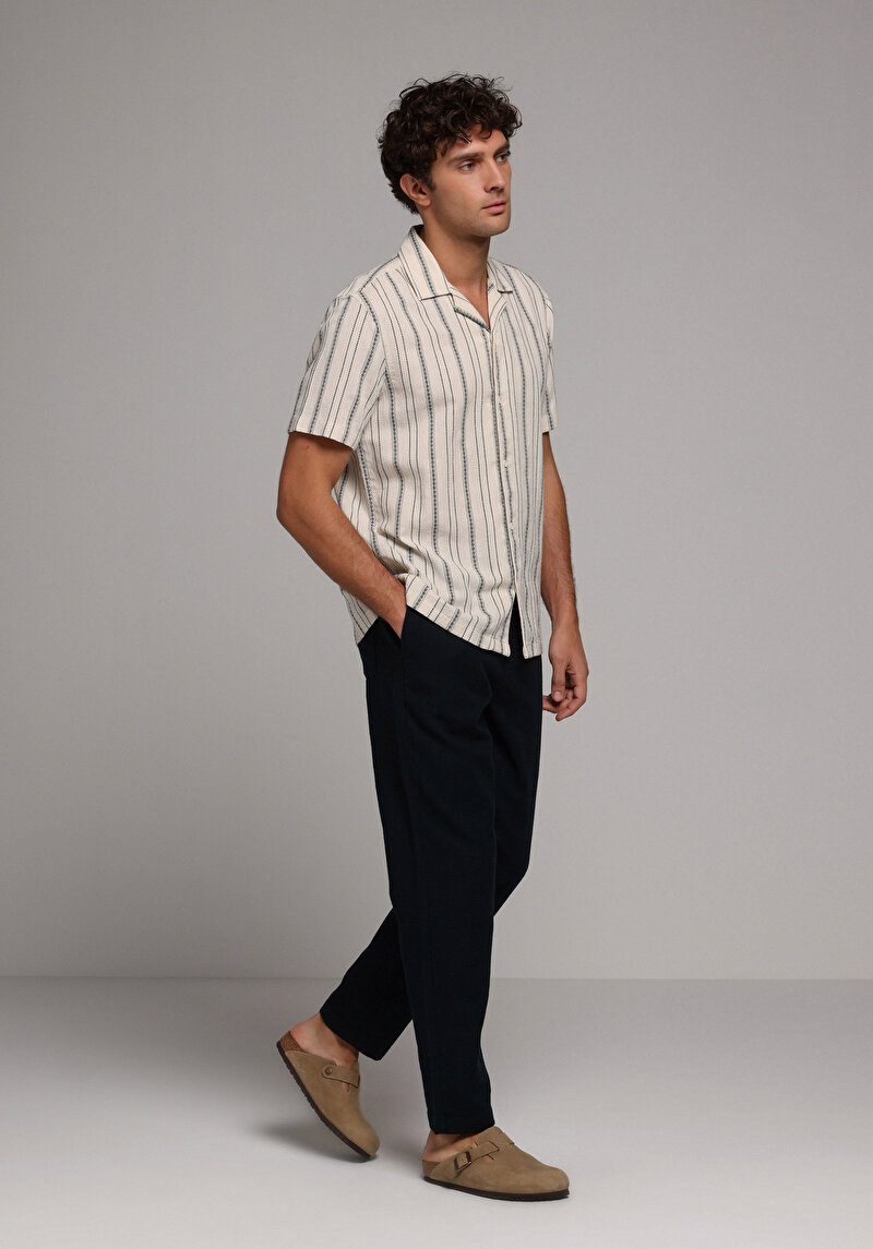 Imagine a Pantaloni De Barbati Albastru Marin Regular Fit  Cl1078470